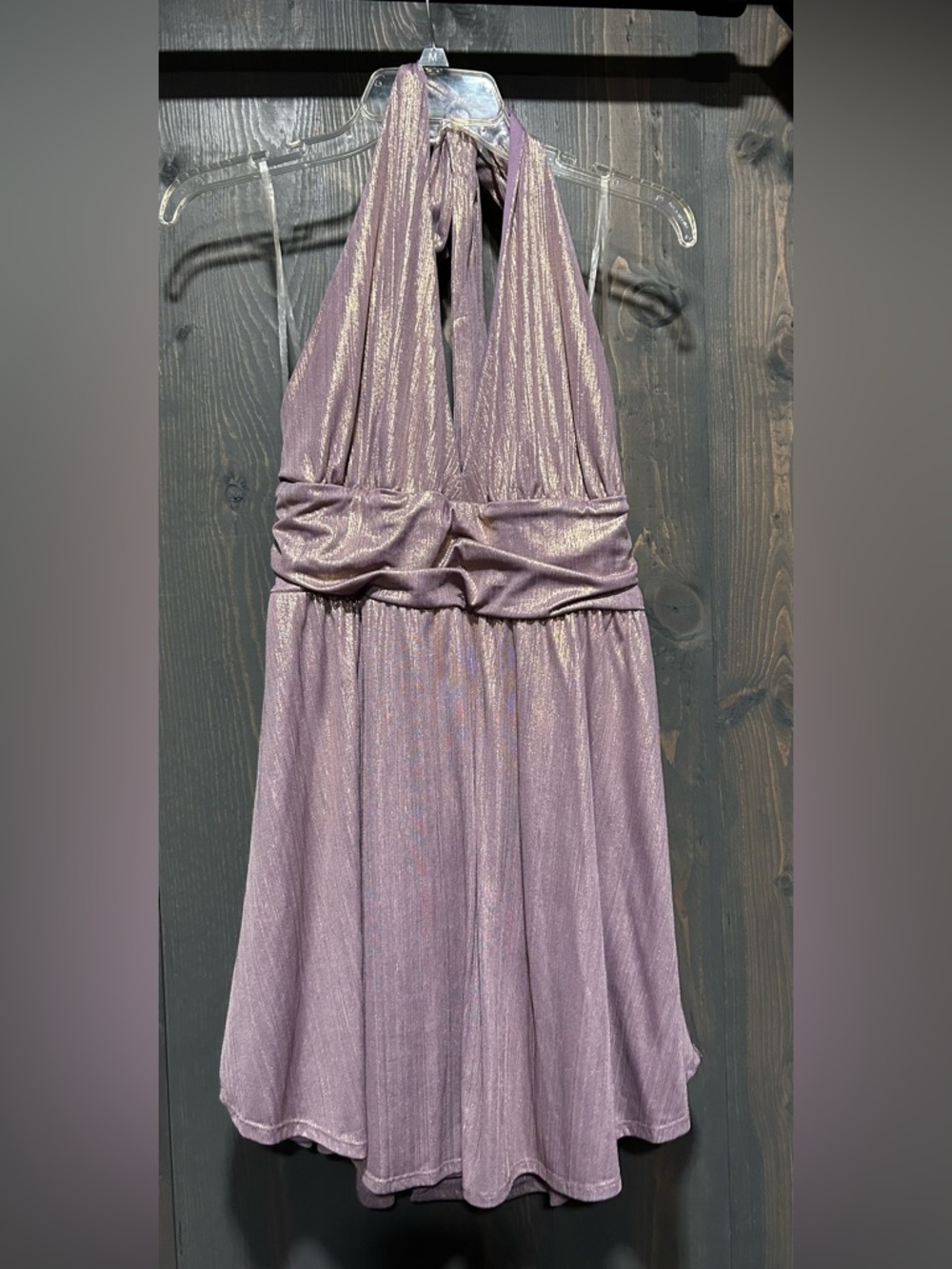 wild fable Shimmery Lavender Halter Dress